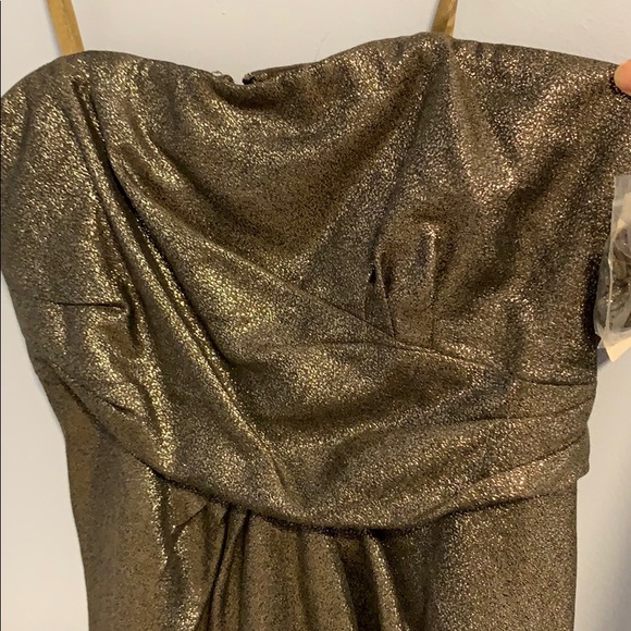 Tahari | Cocktail strapless dress | charcoal grey - Picture 3 of 11